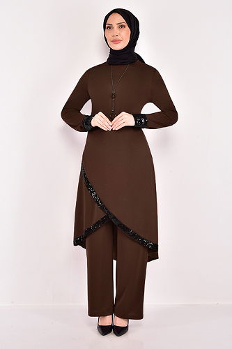 moda selvim Combined ASM2559-M Brown - Thumbnail