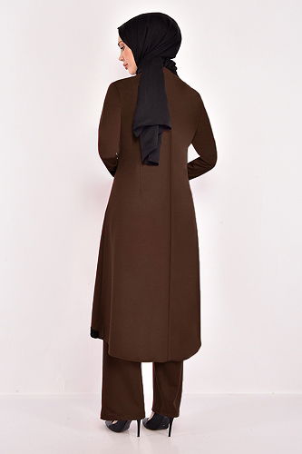 moda selvim Combined ASM2559-M Brown - Thumbnail