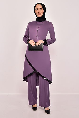 moda selvim Combined ASM2559-M Lilac - Thumbnail