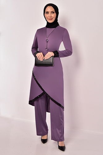 moda selvim Combined ASM2559-M Lilac - Thumbnail