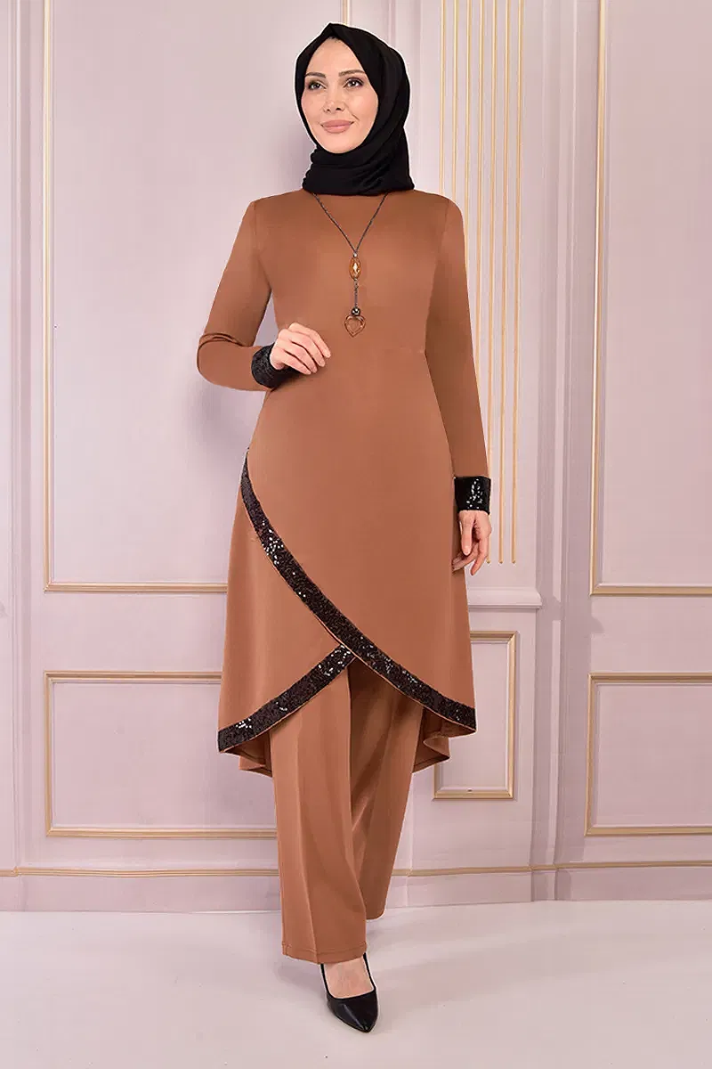 moda selvim Combined ASM2559-M Tan - Thumbnail