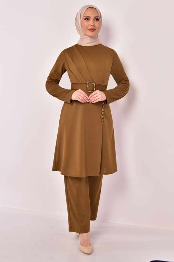 Modaselvim NET 20%+20% DISCOUNT IN THE CARD Combined ASM2578-M Tan