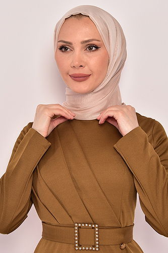 moda selvim طقم عسلي ASM2578-M - Thumbnail