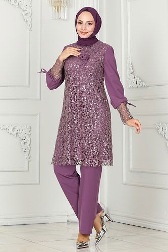 moda selvim Combined ASM2616 Lilac - Thumbnail