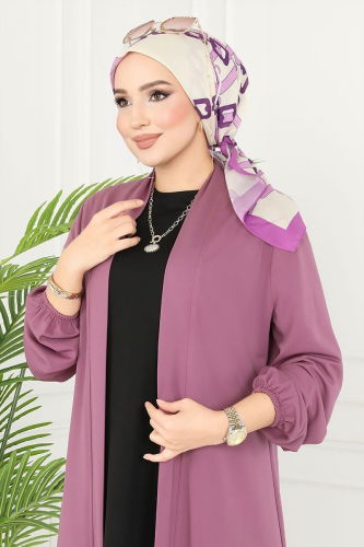 moda selvim طقم وردي واسود ASM2649 - Thumbnail