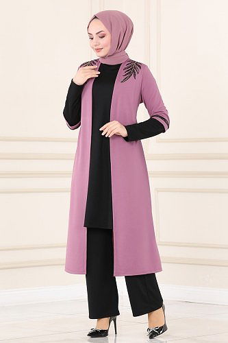 moda selvim Combined ASM2668 Rose Dried & Black - Thumbnail