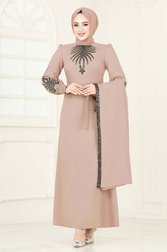 moda selvim طقم بيج ASM2758 - Thumbnail