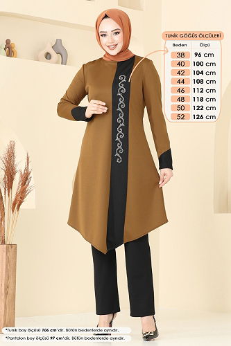 moda selvim Combined ASM2802 Dark Mustard - Thumbnail