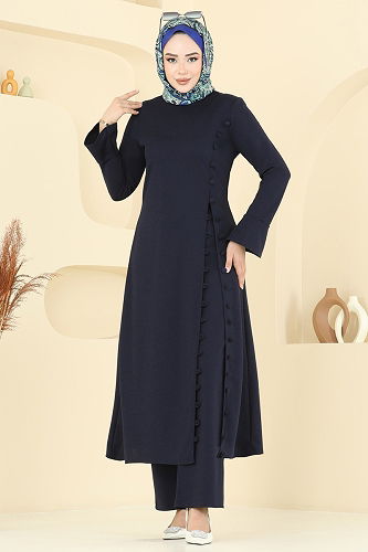 moda selvim Combined ASM2817 Dark Navy Blue - Thumbnail