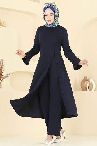 moda selvim Combined ASM2817 Dark Navy Blue - Thumbnail