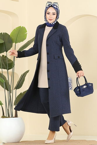 moda selvim Combined ASM2840 Navy Blue - Thumbnail