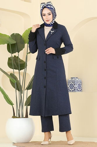 moda selvim Combined ASM2840 Navy Blue - Thumbnail