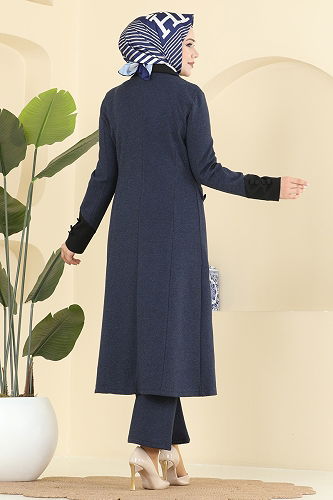 moda selvim Combined ASM2840 Navy Blue - Thumbnail