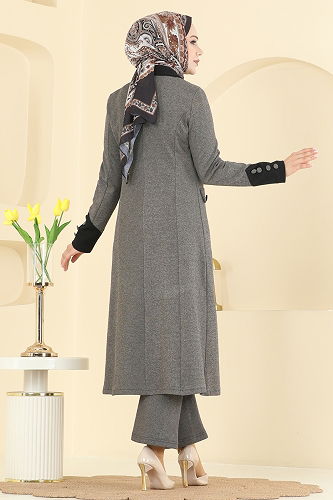 moda selvim طقم بيج ASM2840 - Thumbnail