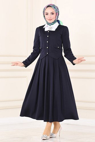 moda selvim COMBINED ASM5201 Navy Blue - Thumbnail