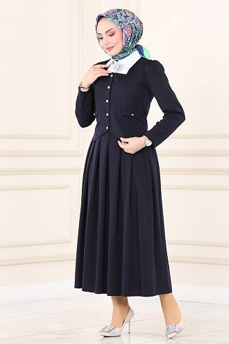 moda selvim COMBINED ASM5201 Navy Blue - Thumbnail