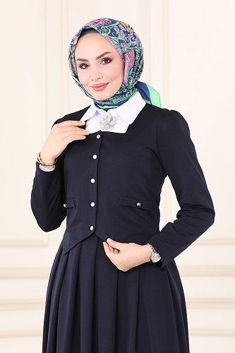 moda selvim COMBINED ASM5201 Navy Blue - Thumbnail