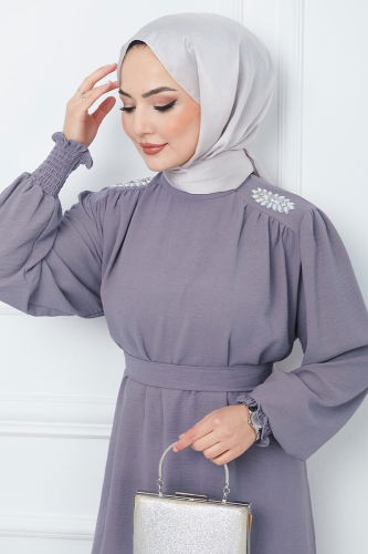 moda selvim طقم رمادي EFS473 - Thumbnail