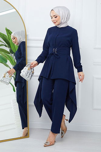 moda selvim COMBINED EFS531-M Navy Blue - Thumbnail