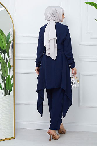 moda selvim COMBINED EFS531-M Navy Blue - Thumbnail