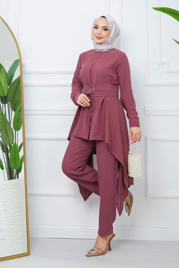 Modaselvim Hijab Combinations COMBINED EFS531-M Rose Dried