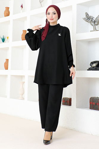 moda selvim COMBINED KTN1001-M Black Crocodile - Thumbnail