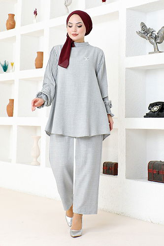 moda selvim COMBINED KTN1001-M Gray - Thumbnail