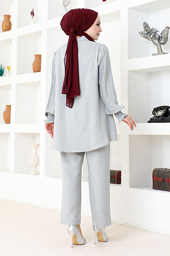 moda selvim COMBINED KTN1001-M Gray - Thumbnail