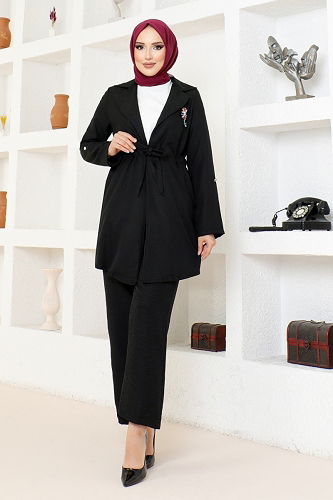 moda selvim Combined KTN1016-M Black - Thumbnail