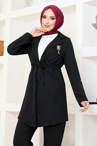 moda selvim Combined KTN1016-M Black - Thumbnail