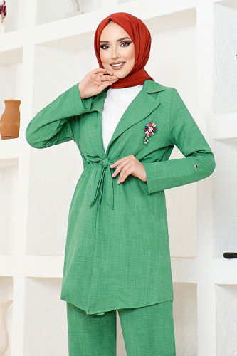 moda selvim Combined KTN1016-M Green - Thumbnail