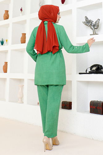 moda selvim Combined KTN1016-M Green - Thumbnail