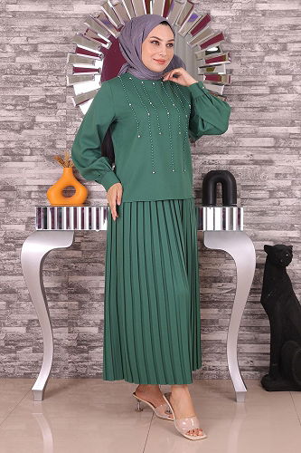 moda selvim Combined MİH19135-M Emerald - Thumbnail