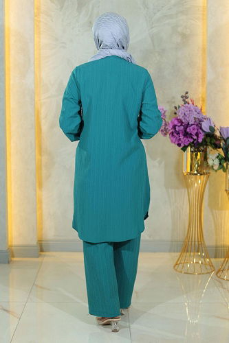 moda selvim Combined MİH19178-M Turquoise - Thumbnail