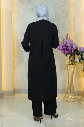 moda selvim Combined MİH19179-M Black - Thumbnail