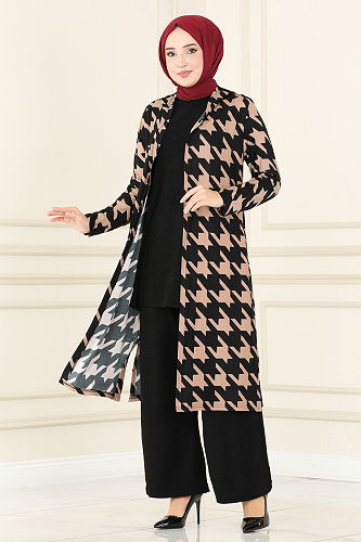 moda selvim طقم بيج MSL1151-M - Thumbnail