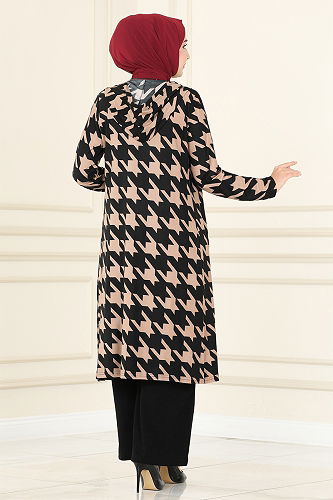 moda selvim طقم بيج MSL1151-M - Thumbnail