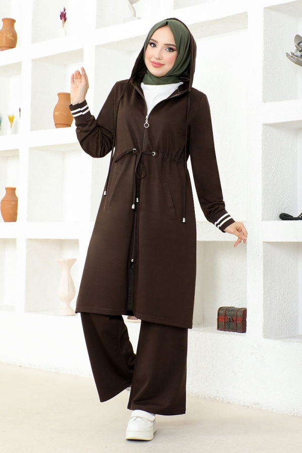 Modaselvim خصم صافٍ20%+20% في سلة التسوق طقم بني MSL2090-M