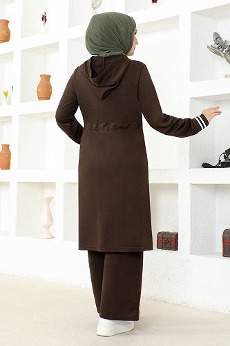 moda selvim طقم بني MSL2090-M - Thumbnail