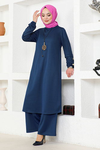 moda selvim طقم ازرق MSL4001-M - Thumbnail