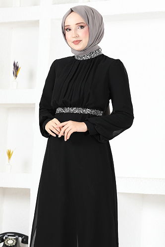 moda selvim طقم أسود MSL4272-M - Thumbnail