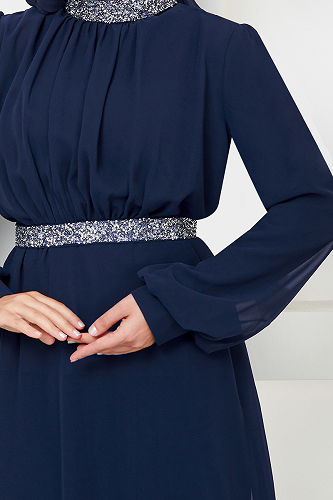 moda selvim Combined MSL4272-M Navy Blue - Thumbnail