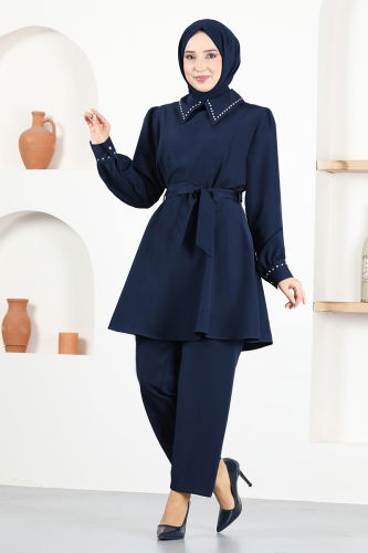 moda selvim Combined MSL7050 Navy Blue - Thumbnail