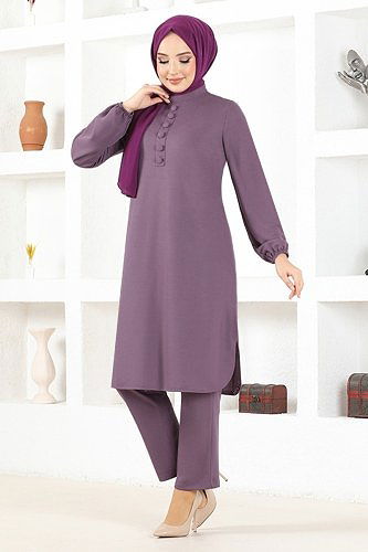 moda selvim طقم ليلكي MSL8077 - Thumbnail