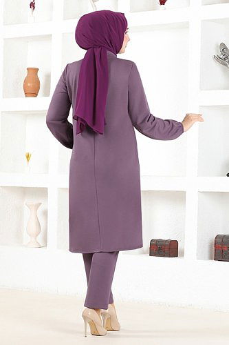 moda selvim طقم ليلكي MSL8077 - Thumbnail