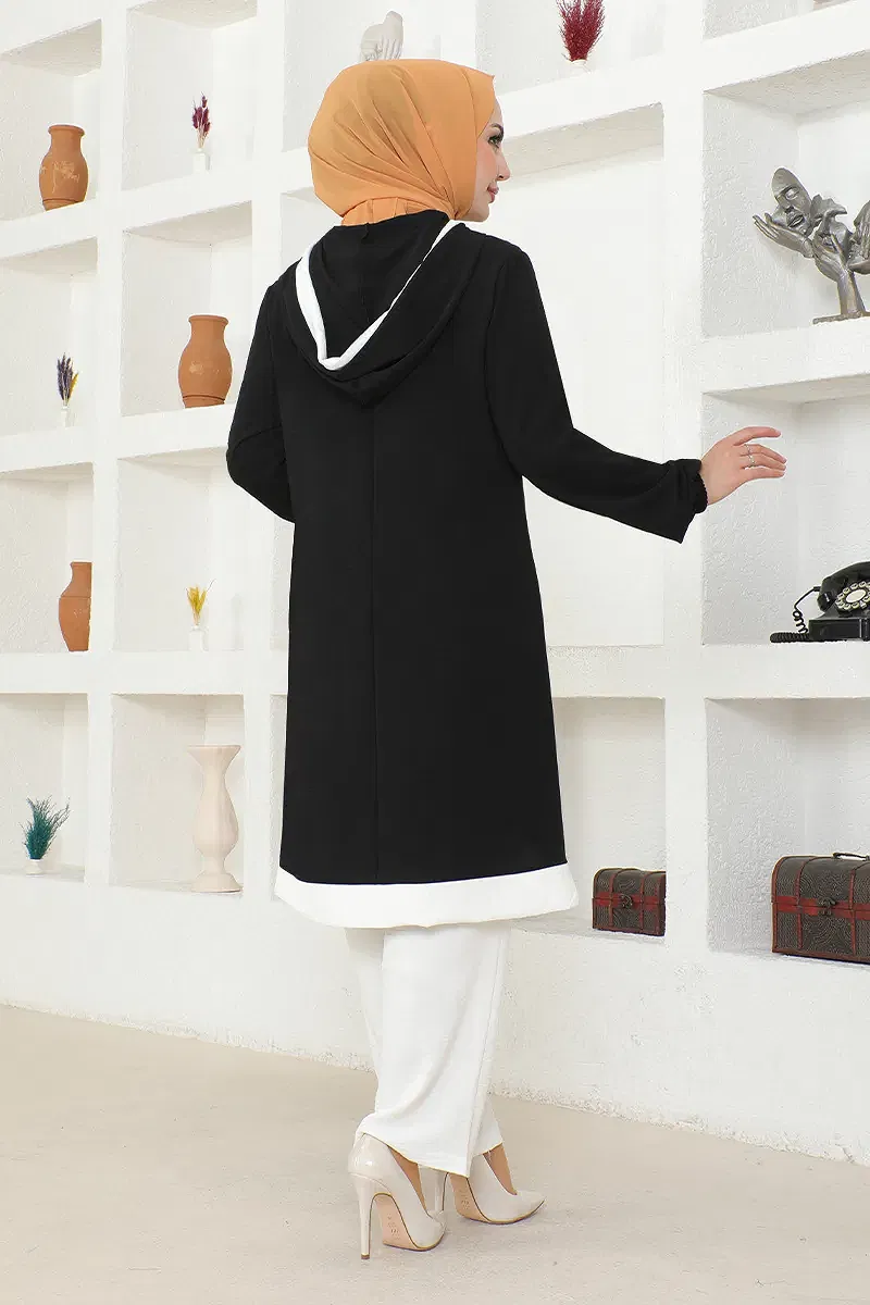 moda selvim COMBINED NYA2440-M Black Crocodile - Thumbnail