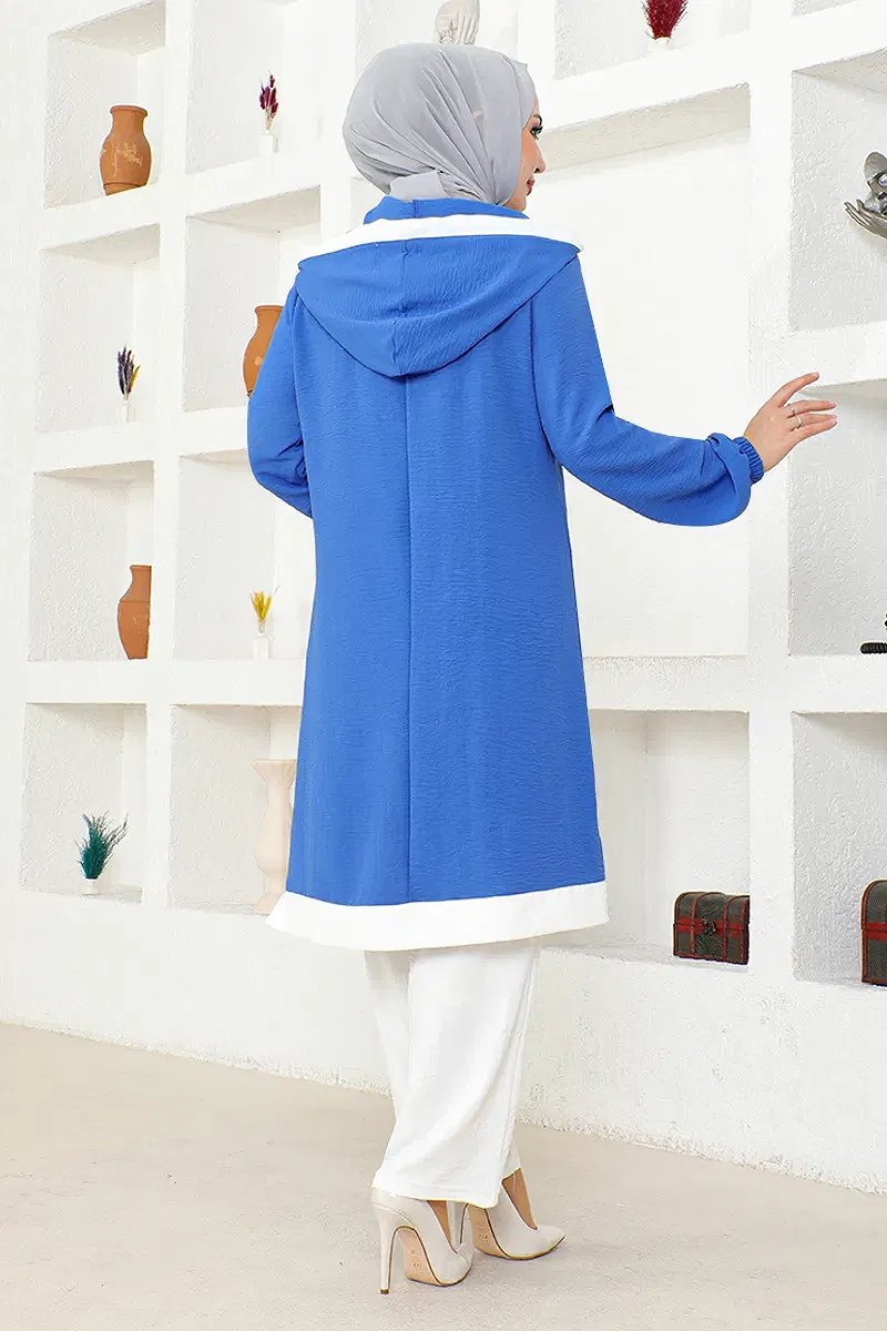 moda selvim طقم ازرق NYA2440-M - Thumbnail