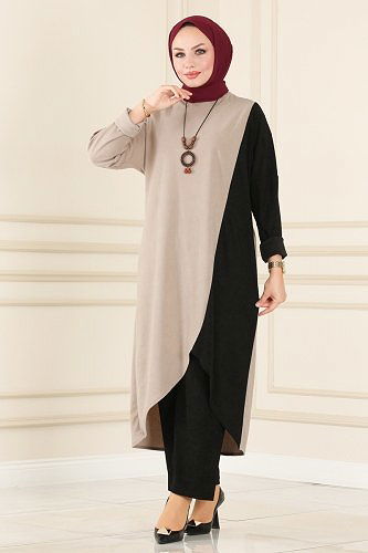 moda selvim Combined PL292 Vision&Black - Thumbnail