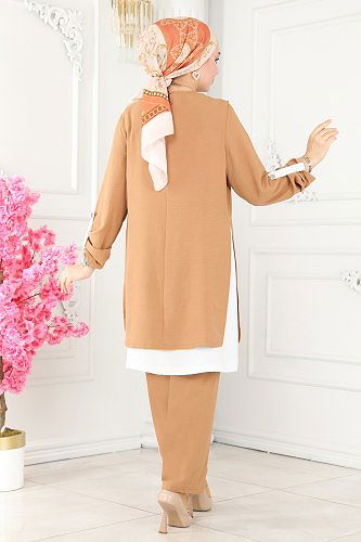 moda selvim طقم لاتيه وسكري PL8034 - Thumbnail