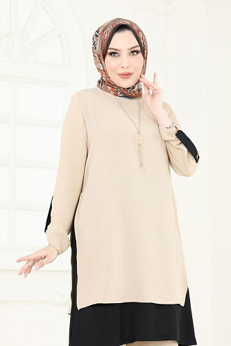 moda selvim طقم بيج PL8034 - Thumbnail